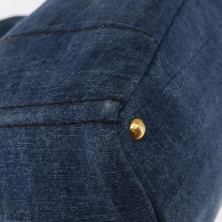 Prada Canapa Convertible Tote Denim