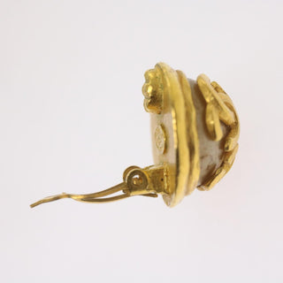 Chanel Vintage Triple cc earrings Metal