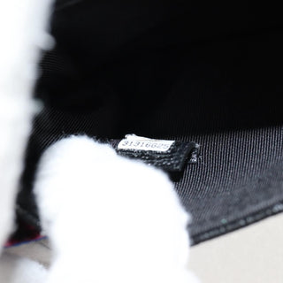 Chanel Foldable Tote Bag with Chain Quilted Caviar with Printed Nylon