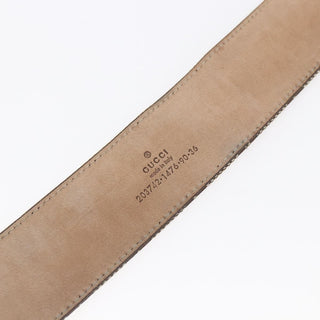 Gucci G Buckle Belt Leather