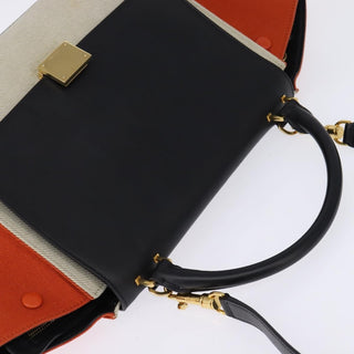 Celine Trapeze Bag Canvas with Leather