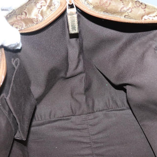 Gucci Web Zip Tote GG Canvas