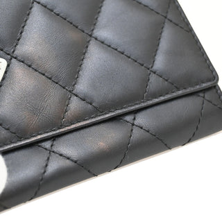 Chanel Cambon Bifold Wallet Quilted Lambskin