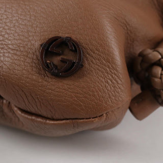 Gucci Braided Strap Zip Messenger Leather