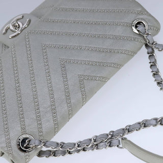 Chanel Vintage Classic Single Flap Bag Stitched Calfskin