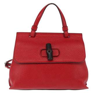 Gucci Bamboo Daily Top Handle Bag Leather