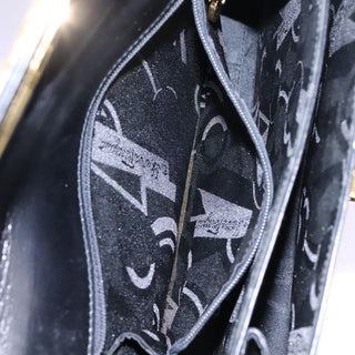 Salvatore Ferragamo Gancini Convertible Top Handle Bag Leather