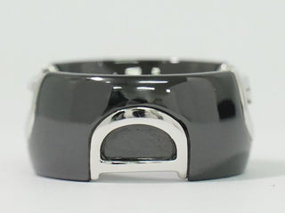 Damiani D Icon Ring K18 (White Gold), ceramic and Diamond