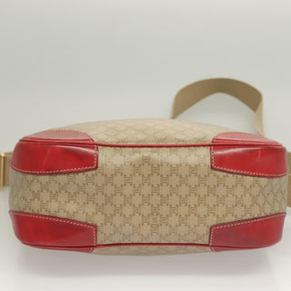 Celine Vintage Macadam Shoulder Bag Canvas and Leather