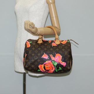 Louis Vuitton Speedy Handbag Limited Edition Monogram Roses