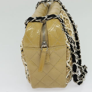 Chanel Camera Case Bag Woven Stitch Patent