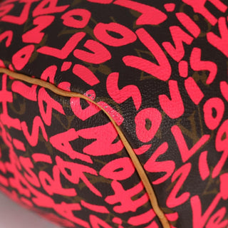Louis Vuitton Speedy Handbag Limited Edition Monogram Graffiti