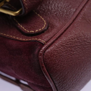 Gucci Vintage Bamboo Backpack Suede