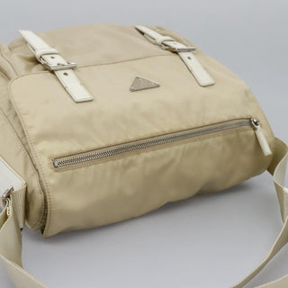 Prada Double Buckle Flap Messenger Bag Tessuto