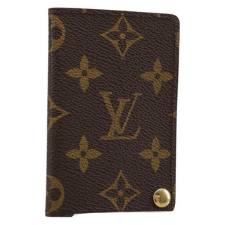 Louis Vuitton Porte Cartes Pression Card Case Monogram Canvas