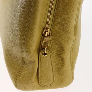 Chanel Vintage Logo Chain Tote Caviar