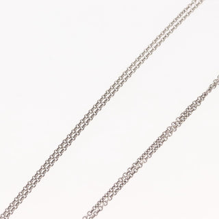 Tiffany & Co. Infinity Double Chain Pendant Necklace Silver