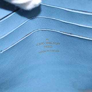 Louis Vuitton New Wave Zipped Pochette Monogram Embroidered Quilted Denim