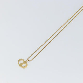 Christian Dior CD Pendant Necklace Metal
