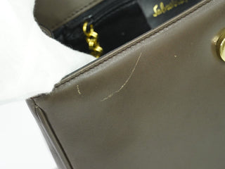 Salvatore Ferragamo Gancini Shoulder Bag Leather