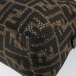 Fendi Vintage Pocket Shoulder Bag Zucca Canvas