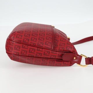 Fendi Front Pocket Messenger Bag Zucchino Coated Canvas