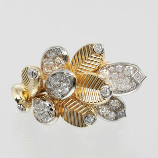 Cartier Grain de Cafe Earring Gold and Platinum