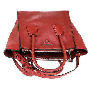 Prada Tassel Twin Pocket Tote City Calf