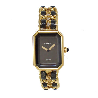 Chanel Premiere Rock Quartz Watch Plated Metal and Leather