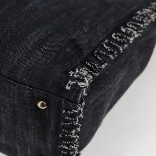 Chanel Night Flight Tote Embroidered Denim