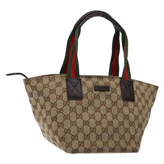 Gucci Web Zip Tote GG Canvas