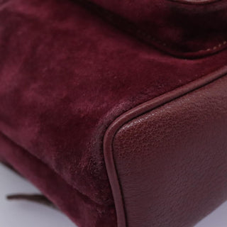 Gucci Vintage Bamboo Backpack Suede