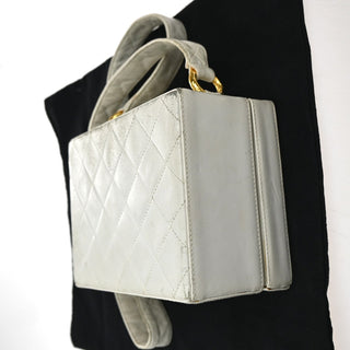 Chanel CC Logo Chain Handbag Canvas and Leather