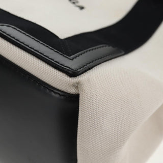 Balenciaga Navy Cabas Canvas with Leather