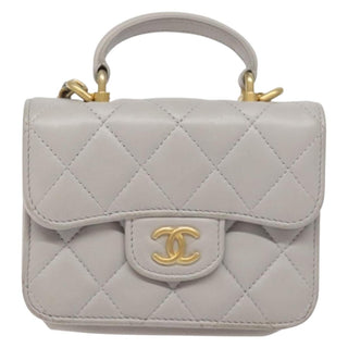 Chanel Vintage CC Flap Crossbody Bag Quilted Lambskin