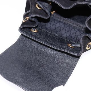 Gucci Vintage Bamboo Backpack Suede