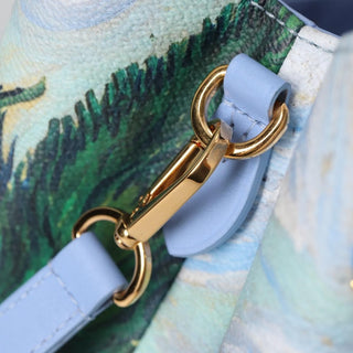 Louis Vuitton Montaigne Handbag Limited Edition Jeff Koons Van Gogh Print Canvas