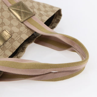 Gucci Original Web Tote GG Canvas