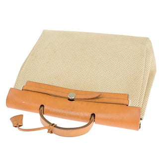 Hermes Herbag Zip Leather and Toile