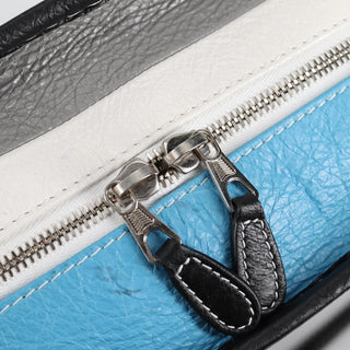 Balenciaga Bazar Convertible Tote Striped Leather