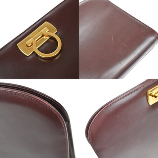 Salvatore Ferragamo Gancini Chain Shoulder bag Leather