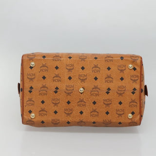 MCM Visetos Handbag Canvas and Leather