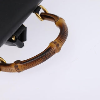 Gucci Vintage Bamboo Backpack Leather
