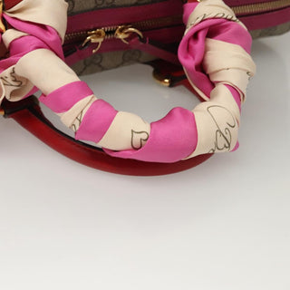 Gucci Convertible Boston Bag Embroidered GG Coated Canvas