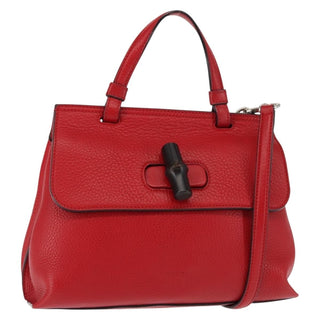 Gucci Bamboo Daily Top Handle Bag Leather