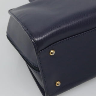 Celine Circle Logo Handbag Leather