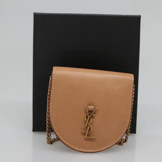 Saint Laurent Le K Chain Crossbody Bag Leather