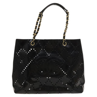 Chanel CC Chain Tote Perforated Patent