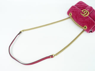 Gucci GG Marmont Flap Bag Matelasse Velvet