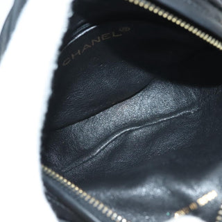 Chanel Vintage Round Tassel Crossbody Bag Quilted Satin